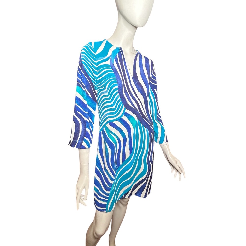 Tommy Bahama Beach Glass Blue Dress Small NWT